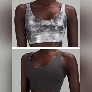Lululemon Align Bra Shine Light Support A/B Cup Diamond Dye Reversible Size 2